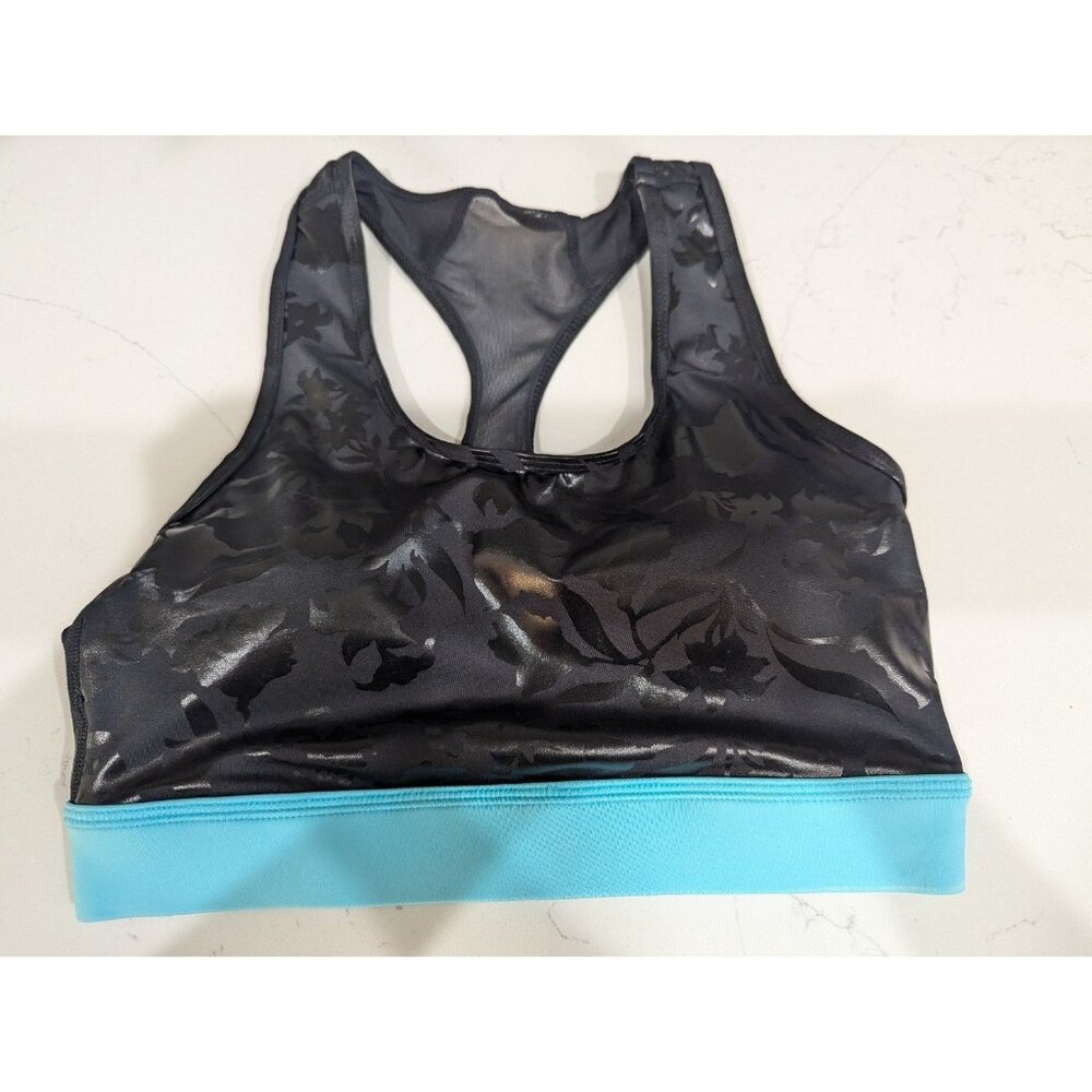 LulaRoe Rise women's Sz Small Athletic Sports Bra Blue and Black